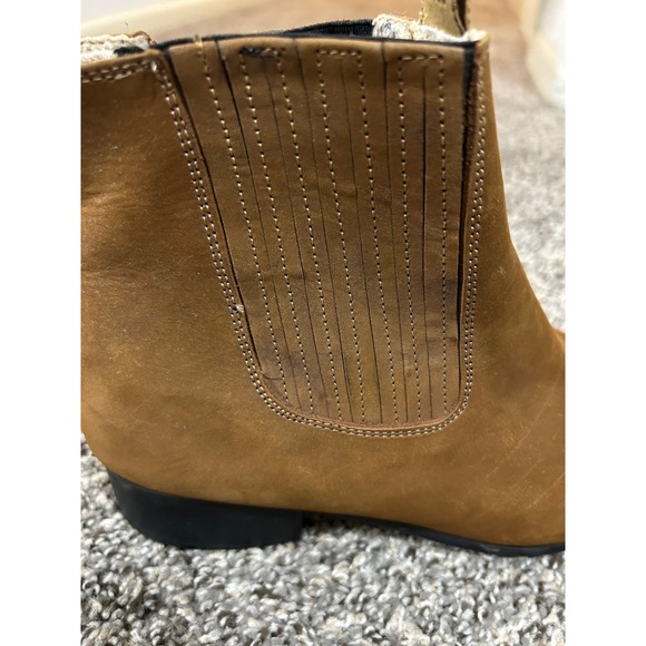 Botas y Botines Guerrero Mens Brown Leather Western Chelsea Boots Made in Mexico main image 7